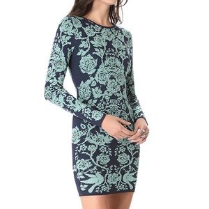 Torn by Ronny Kobo Green Long Sleeve Dress size Small